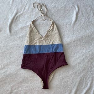 NWOT Tavik One Piece Reversible Tie Top Swimsuit